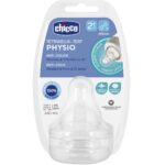 Chicco Physio Teat Anti-Colic Θηλή Σιλικόνης Μέτριας Ροής 2m+ 2 τεμ