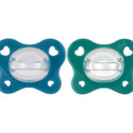 Chicco Physioforma Dual Soft Πιπίλα Σιλικόνης 16-36m Πράσινο⁄Μπλε, 2τεμ