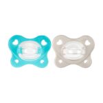 Chicco Physioforma Dual Soft Πιπίλα Σιλικόνης 6-16m Μπέζ⁄Σιέλ, 2τεμ