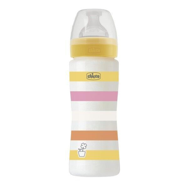 chicco-Μπιμπερό-Πλαστικό-well-being-girl-330ml-4m1.jpg Chicco Μπιμπερό Πλαστικό Well Being GIRL 330ML 4m+ - Image 1
