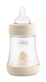 Chicco Πλαστικό Μπιμπερό Perfect Κατά των Κολικών με Θηλή Σιλικόνης για 0+ μηνών Μπεζ, 150ml