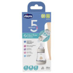Chicco Πλαστικό Μπιμπερό Perfect Κατά των Κολικών με Θηλή Σιλικόνης για 0+ μηνών Μπεζ, 150ml - Image 2