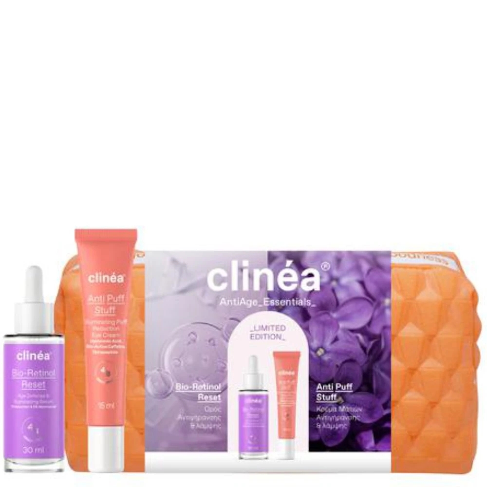 clinea-promo-bio-retinol-reset-30ml-38-anti-puff-stuff-15ml-38-Δώρο-Νεσεσέρ-1-Τεμάχιο1.jpg Clinea Promo Bio Retinol Reset 30ml & Anti-Puff Stuff 15ml & Δώρο Νεσεσέρ 1 Τεμάχιο - Image 1
