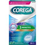 Corega 3 Minutes Καθαριστικά Δισκία για Τεχνητή Οδοντοστοιχία, 36tabs