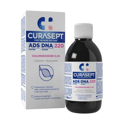 curasept-ads-dna-220-chlorhexidine-020-200ml1.jpg Curasept ADS DNA 220 Chlorhexidine 0.20, 200ml - Image 1