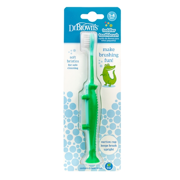 dr-browns-toddler-toothbrush-Βρεφική-Οδοντόβουρτσα-1-4-ετών-Πράσινος-Δεινόσαυρος-1τεμ1.jpg Dr Brown's Toddler Toothbrush Βρεφική Οδοντόβουρτσα 1-4 ετών Πράσινος Δεινόσαυρος 1τεμ - Image 1