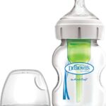Dr. Brown's Γυάλινο Μπιμπερό Options+ Φαρδύ λαιμό Κατά των Κολικών 150ml για 0 μηνών (WB 51730)