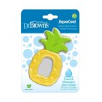 Dr. Brown's Refreshing Pineapple Toothbrush made of Silicone for 3 m+