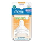 Dr. Brown's Silicone Bottle Nipples Options+ With Wide Neck level 4 (2pcs)(WN 4201)