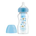 Dr. Brown's Plastic Options+ Wide Neck Anti-Colic 270ml for 0+m 1pcs Blue - Image 2