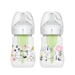 Dr. Brown's Set Plastic Options+ Wide Neck Anti-Colic Set 150ml for 0+m 2pcs Forest (WB 52016) - Image 2