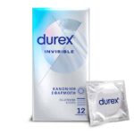 Durex Condoms Ultra Thin Invisible Condoms Normal fit 12 pieces