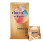 Durex Προφυλακτικά Πολύ Λεπτά Χωρίς Λάτεξ Real Feel Κανονική Εφαρμογή, 6τεμ