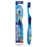 Elgydium Junior Racoon Παιδική Οδοντόβουρτσα για παιδιά 7 έως 12 ετών, 1τεμ