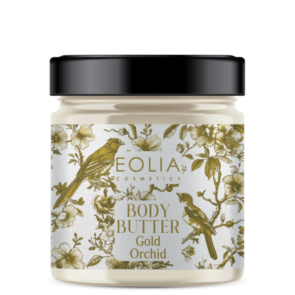 eolia-cosmetics-body-butter-gold-orchid-200ml1.jpg Eolia Cosmetics Body Butter Gold Orchid , 200ml - Image 1