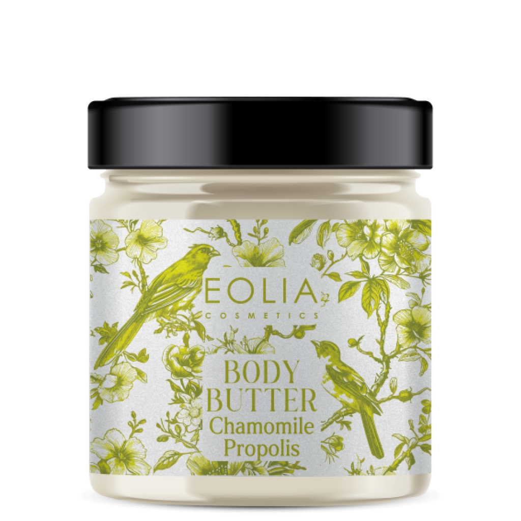 eolia-cosmetics-body-butter-Χαμομήλι-Πρόπολη-200ml1.jpg Eolia Cosmetics Body Butter Χαμομήλι Πρόπολη , 200ml - Image 1