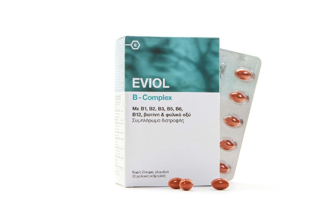 eviol-b-complex-Βιταμίνη-για-Ενέργεια-τα-Μαλλιά-38-τo-Δέρμα-30-μαλακές-κάψουλες1.jpg Eviol B-Complex Βιταμίνη για Ενέργεια, τα Μαλλιά & τo Δέρμα 30 μαλακές κάψουλες - Image 1
