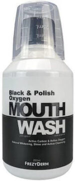 Frezyderm Black & Polish Oxygen Στοματικό Διάλυμα για την Ουλίτιδα κατά της Πλάκας