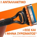Gillette Fusion 5 Λαβή Ξυριστικής Μηχανής, 1τεμ & Ανταλλακτικές Κεφαλές, 2τεμ, 1σετ - Image 6