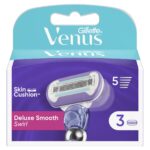 Gillette Venus Deluxe Smooth Swirl Ανταλλακτικές Κεφαλές με Λεπίδες Λιπαντική Ταινία 3τμχ