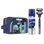 Gillette® Mach3 Σετ Δώρου Ξυριστικής Μηχανής Με 2 Αντα⁄κές Kεφαλές & 1 Gel Ξυρίσματος, 200ml