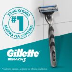 Gillette® Mach3 Σετ Δώρου Ξυριστικής Μηχανής Με 2 Αντα⁄κές Kεφαλές & 1 Gel Ξυρίσματος, 200ml - Image 4