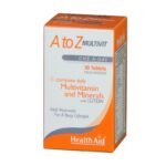 Health Aid A to Z Multivit Συμπλήρωμα Για Ενέργεια, Τόνωση & Γερό Ανοσοποιητικό , 30tabs
