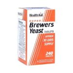 Health Aid Brewers Yeast 300mg Συμπλήρωμα Από Μαγιά Μπύρας για Υγιές Δέρμα & Μαλλιά, 240tabs