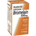 Health Aid Bromelain 500mg Συμπλήρωμα για Ενίσχυση της Πέψης, 30caps