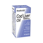 Health Aid Cod Liver Oil 1000mg Συμπλήρωμα Διατροφής Μουρουνέλαιου Πλούσιο σε Ω3 & Βιταμινών, 30caps