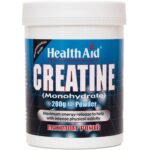 Health Aid Creatine Monohydrate Συμπλήρωμα Κρεατίνης Υψηλής Καθαρότητας Μονοϋδρικής Μορφής 200g
