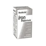 Health Aid Iron Bisglycinate with Vit C Συμπλήρωμα Διατροφής Σιδήρου με Βιταμίνη C, 30tabs