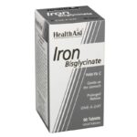 Health Aid Iron Bisglycinate with Vit C Συμπλήρωμα Διατροφής Σιδήρου με Βιταμίνη C, 90tabs