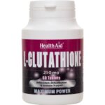 Health Aid L-Glutathione 250mg Συμπλήρωμα Διατροφής Αντιοξειδωτικό & για το Ανοσοποιητικό 60tabs