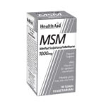 Health Aid MSM 1000mg Συμπλήρωμα Διατροφής Για Δυνατό Νευρικό Σύστημα, 90tabs