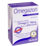 Health Aid Omegazon Omega-3 750mg Συμπλήρωμα Διατροφής Συμπυκνωμένου Ιχθυελαίου, 60caps