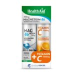 Health Aid Promo Pack Magnesium + B6, 20tabs & Vitamin C 1000mg, 20tabs, 1σετ