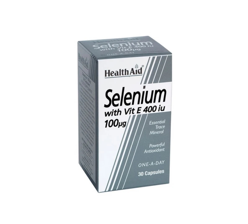 health-aid-selenium-100μg-with-vitamin-e-400iu-Συμπλήρωμα-Διατροφής-Σελήνιου-38-Βιταμίνης-Ε-30caps1.jpg Health Aid Selenium 100μg with Vitamin E 400IU Συμπλήρωμα Διατροφής Σελήνιου & Βιταμίνης Ε, 30caps - Image 1