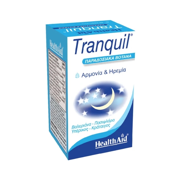 health-aid-tranquil-natural-calming-Φυτικό-Ηρεμιστικό-30-Κάψουλες1.jpg Health Aid Tranquil Natural Calming, Φυτικό Ηρεμιστικό 30 Κάψουλες - Image 1