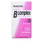 Health Aid Vitamin B Complex Supreme Σύμπλεγμα Βιταμινών για Νευρικό Σύστημα & Μεταβολισμό, 90 caps