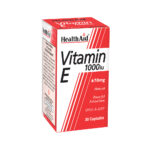 Health Aid Vitamin E 1000iu Συμπλήρωμα Για Την Καλή Υγεία του Δέρματος & της Καρδιάς, 30caps