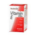 Health Aid Vitamin E 200iu Συμπλήρωμα Για την Καλή Υγεία του Δέρματος & της Καρδιάς, 60caps