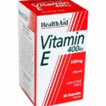 Health Aid Vitamin E 400iu Συμπλήρωμα Για την Καλή Υγεία του Δέρματος & της Καρδιάς, 60caps