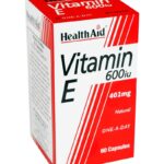 Health Aid Vitamin E 600iu Συμπλήρωμα Για την Καλή Υγεία του Δέρματος & της Καρδιάς, 60caps