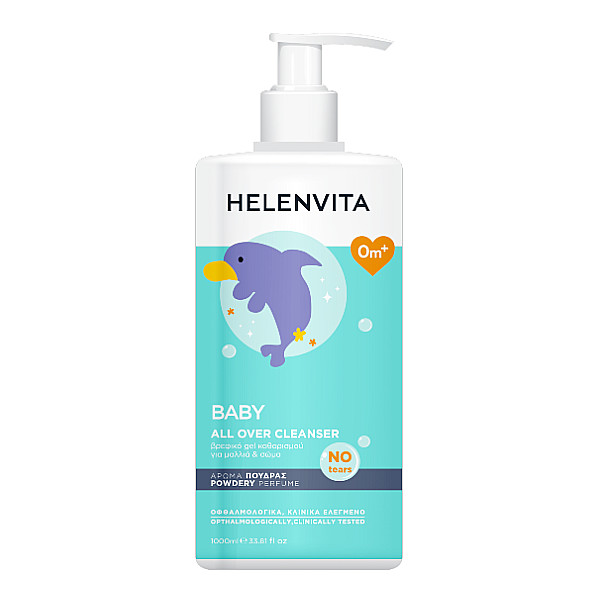 helenvita-baby-all-over-cleanser-Απαλό-Σαμπουάν-38-Αφρόλουτρο-με-Άρωμα-Ταλκ-1000ml1.jpg Helenvita Baby All Over Cleanser Απαλό Σαμπουάν & Αφρόλουτρο με Άρωμα Ταλκ, 1000ml - Image 1