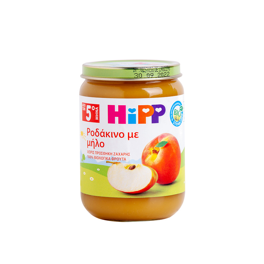 hipp-Βρεφική-Βιολογική-Φρουτόκρεμα-Ροδάκινο-Με-Μήλο-Από-τον-5ο-Μήνα-190gr1.jpg Hipp Βρεφική Βιολογική Φρουτόκρεμα Ροδάκινο Με Μήλο Από τον 5ο Μήνα 190gr - Image 1