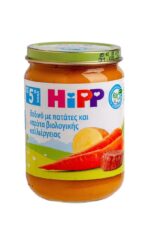 Hipp Βρεφικό Βιολογικό Γεύμα Βοδινό Με Πατάτες & Καρότα Από τον 5ο Μήνα 190gr