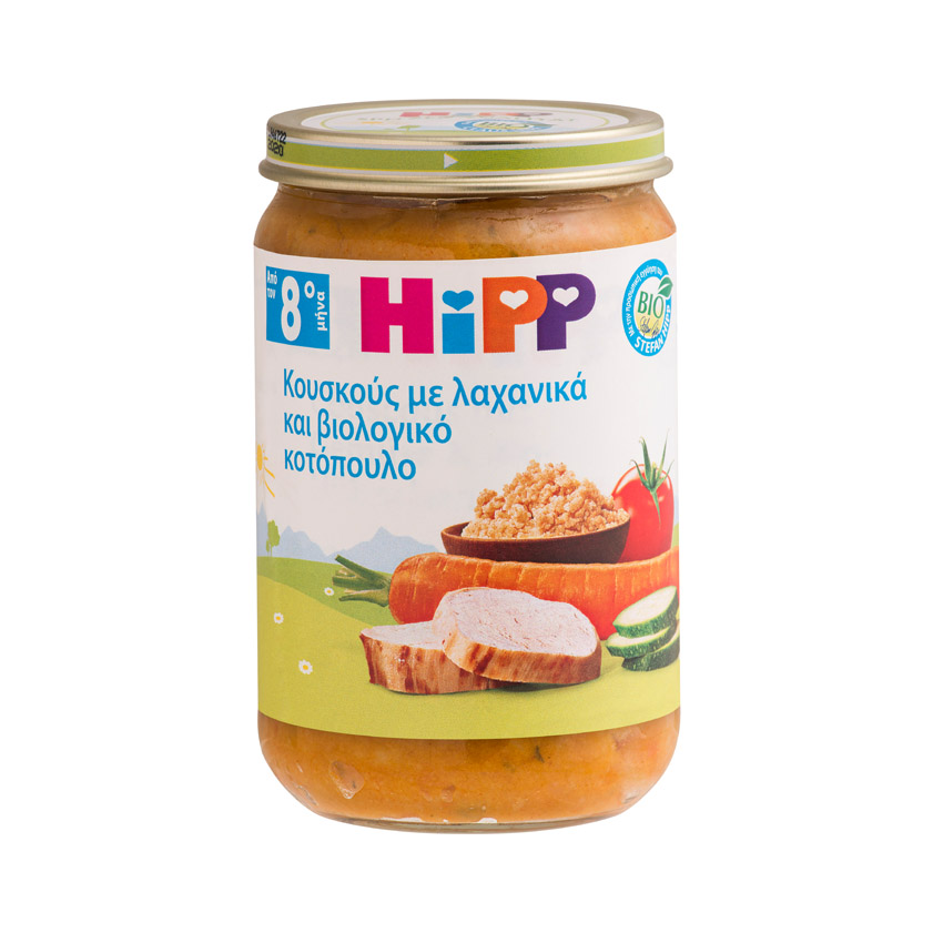 hipp-Βρεφικό-Γεύμα-Κουσκούς-Με-Λαχανικά-38-Βιολογικό-Κοτόπουλο-220gr1.jpg Hipp Βρεφικό Γεύμα Κουσκούς Με Λαχανικά & Βιολογικό Κοτόπουλο 220gr - Image 1