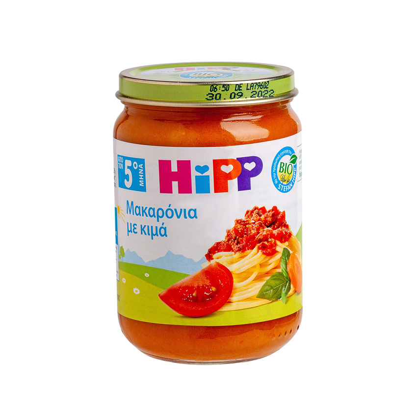 hipp-Βρεφικό-Γεύμα-Μακαρόνια-Με-Κιμά-Και-Φρέσκια-Τομάτα-Από-τον-5ο-Μήνα-190gr1.jpg Hipp Βρεφικό Γεύμα Μακαρόνια Με Κιμά Και Φρέσκια Τομάτα Από τον 5ο Μήνα 190gr - Image 1
