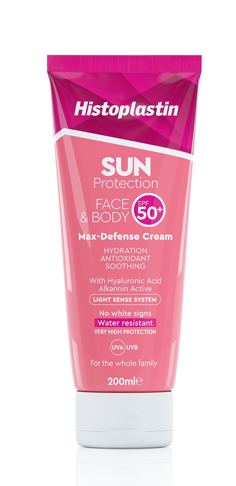 histoplastin-sun-protect-face-38-body-max-defense-cream-spf50-200ml1.jpg Histoplastin Sun Protect Face & Body Max- Defense Cream SPF50+ 200ml - Image 1
